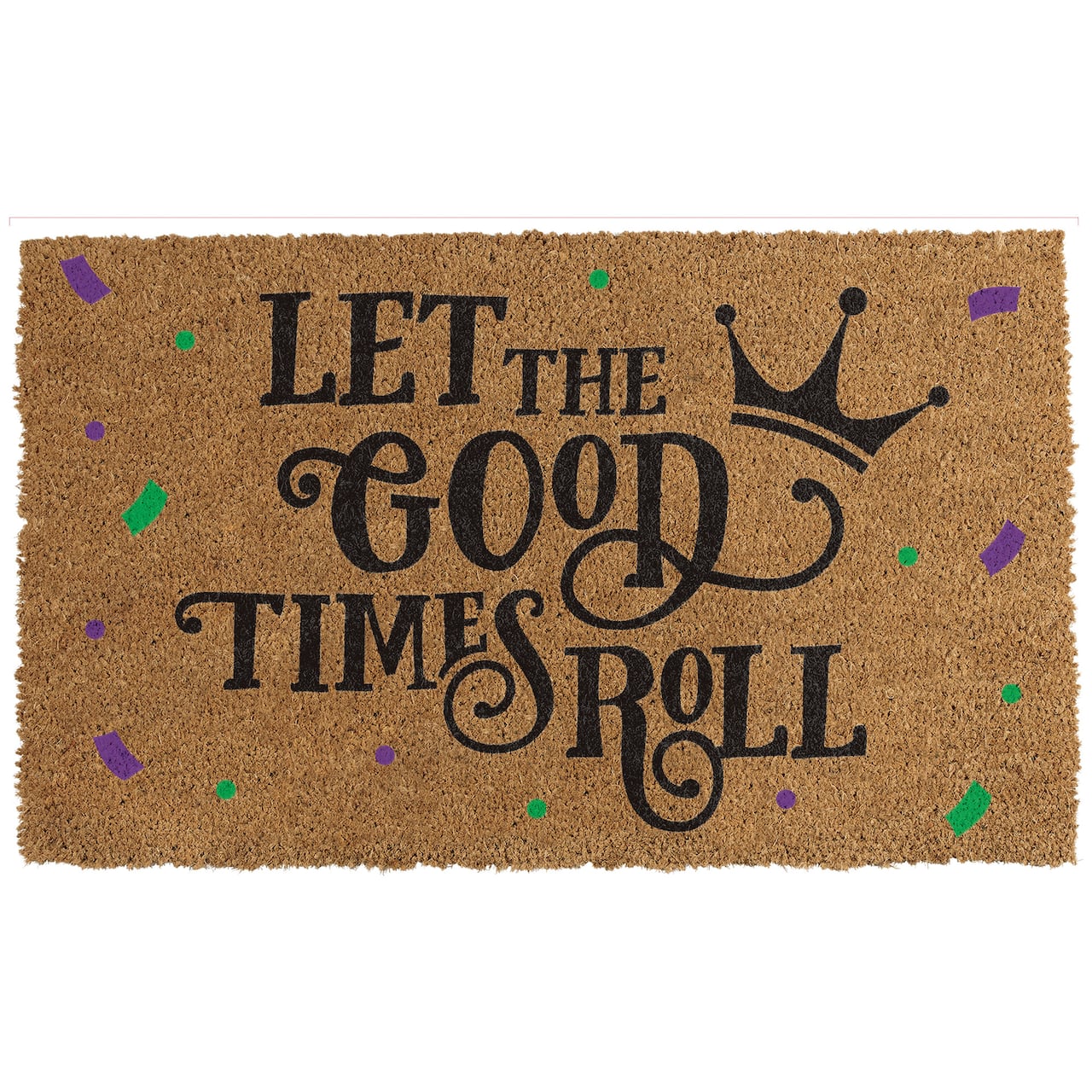 Let the Good Time Roll Coir Doormat